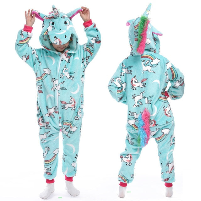 Pijamas divertidos estilo macacão para criança